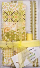 Patchworkstoff DIY Kit Tischl&auml;ufer Jelly Roll H. Glass Makower Lemonade 30x55cm