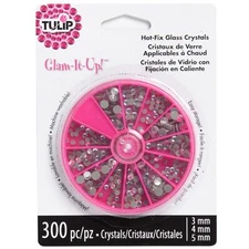 I Love To Create Tulip Glam-It-Up! Iron-On Crystals 300/Pkg-Crystal