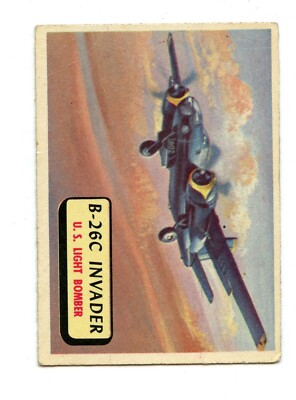 1960 A&BC Planes Gum Trading Card #97 B-26C Invader U.S Light Bomber