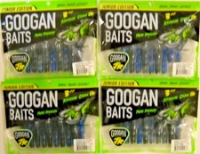 Lot of 4 GOOGAN BAITS 3" KRACKIN' CRAW JR in OKEECHOBEE CRAW color