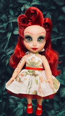 disney animator ooak doll Ariel repaint Venus flytrap inspiration 