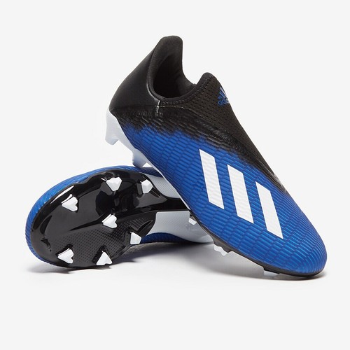 SCARPE CALCIO ADIDAS JUNIOR RAGAZZO BAMBINO EG9840 X 19.3 LACELESS FIRM G BLU - Foto 1 di 3