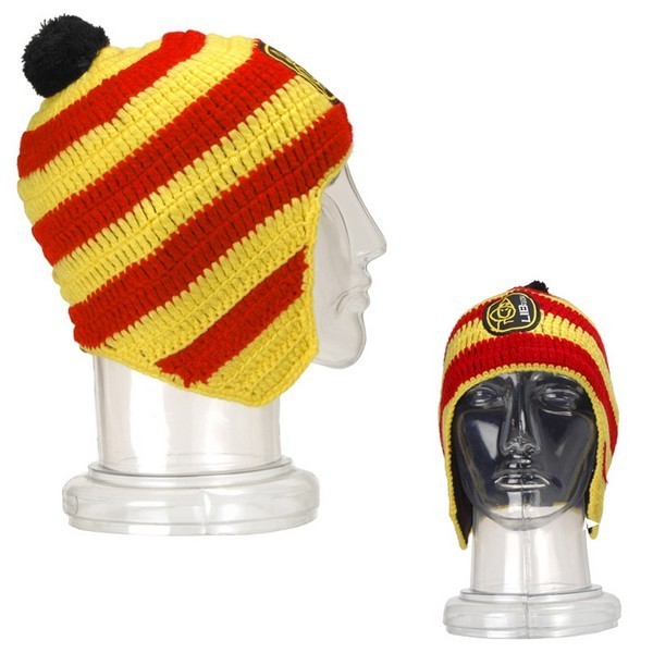 LIB TECH surf skateboard snowboard BANANA FLAP BEANIE yellow/red New With Tags LIB TECH surf skateboard snowboard BANANA FLAP BEANIE yellow/red New With Tags
