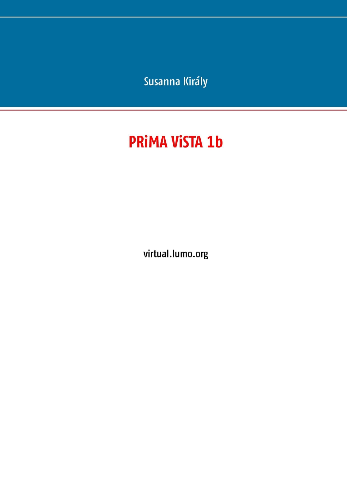Prima Vista 1b Virtual.lumo.org Susanna Király Taschenbuch Prima Vista