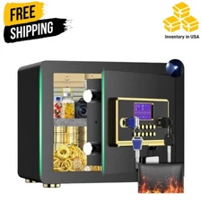 TNTANTS 2.0 Cuft Home Safe Box with Digital Panel for Office Heavy Duty Locks