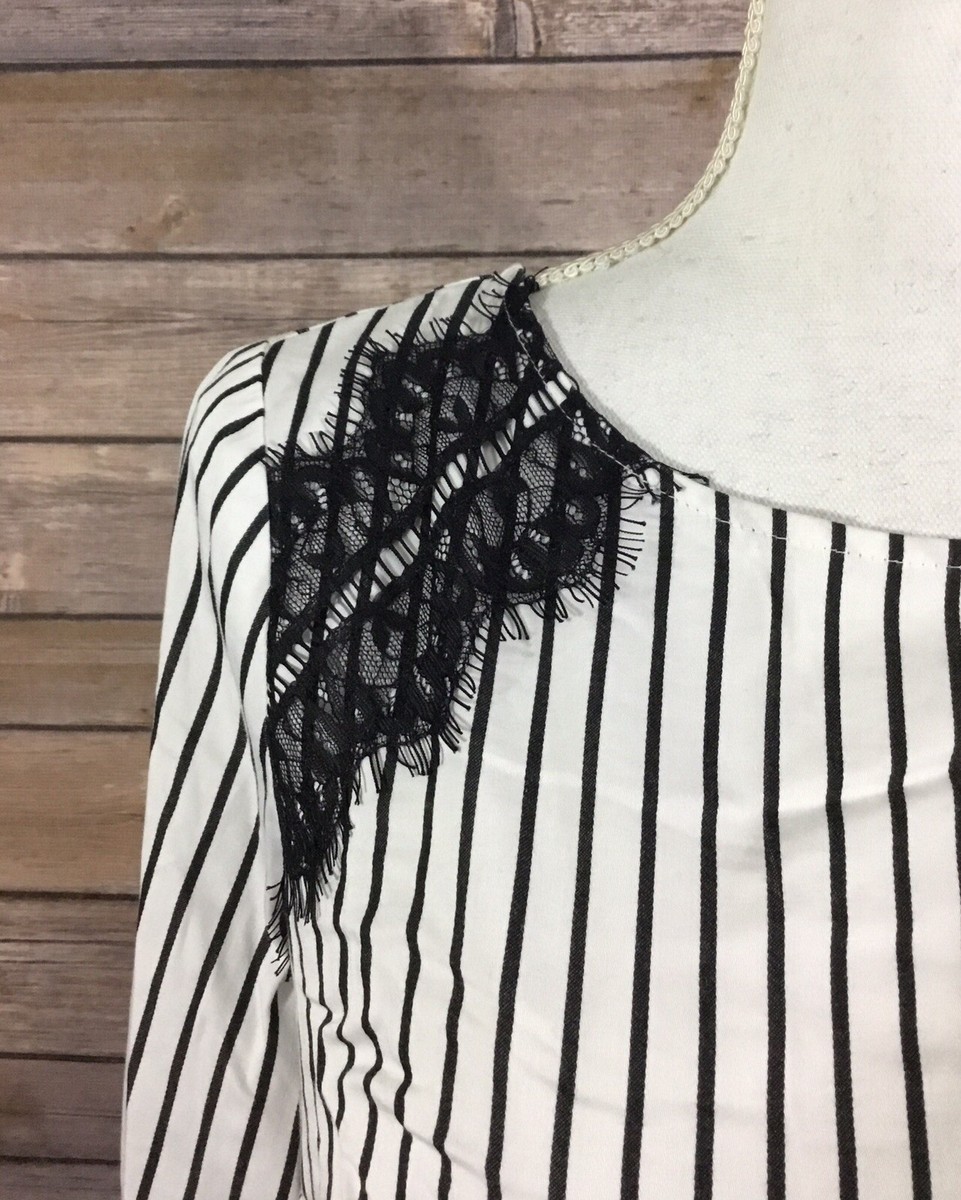 The Limited NWT Womens Long Sleeve Tailor Stripe Shirt Small The Limited NWT Womens Long Sleeve Tailor Stripe Shirt Small