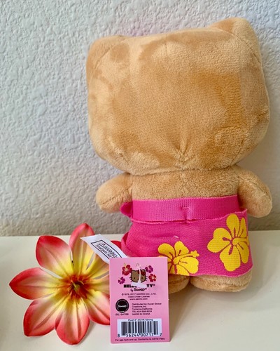 NEW - HAWAII Limited Edition Hello Kitty Plush 6" - SARONG - Picture 2 of 2