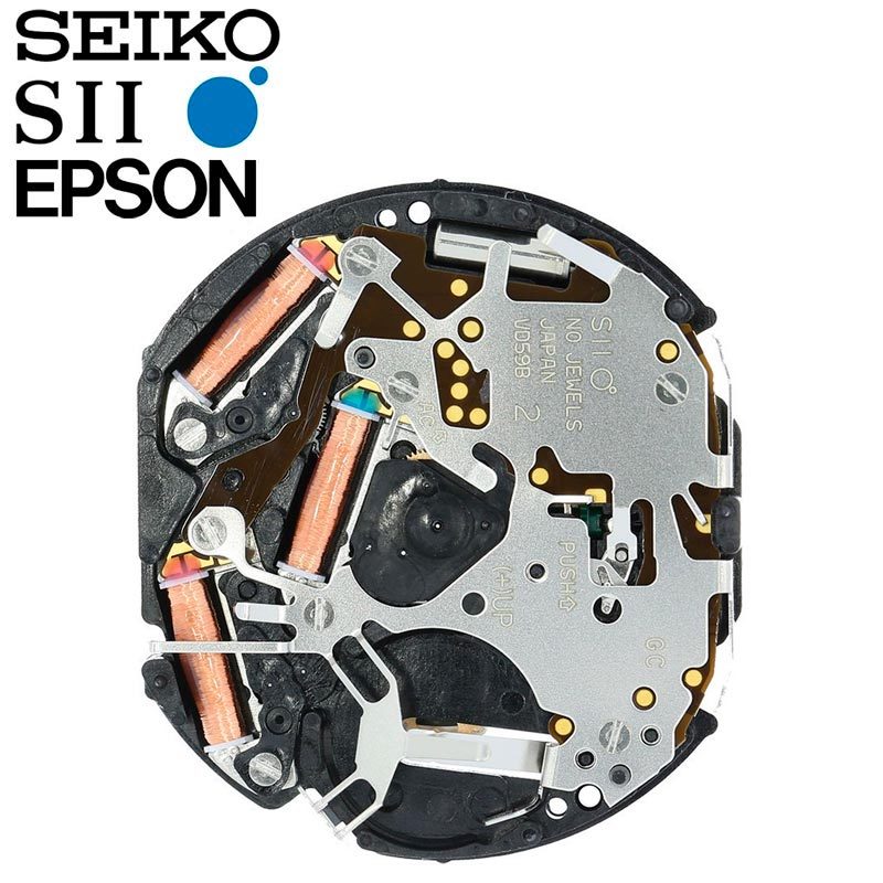 New Japan SII / TMI / Epson VD59 Watch Movement, 12 3/4 Ligne