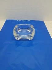 Vintage Glass Ashtray 4 1/2” Beautiful!!