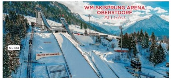 Oberstdorf Skisprungarena Skispringen AllgäU Bayern Foto Xl Magnet Souvenir-image