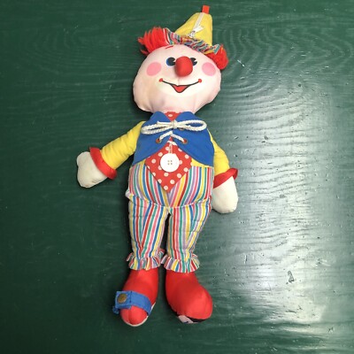 Vintage 1984 Fisher Price Clown Learn To Dress Me Buttons Toes