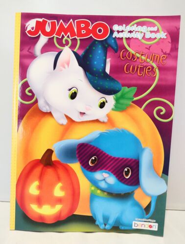 Costume citrouille mascarade chat sorcière mignonnes livre de coloriage bendon - Photo 1 sur 3