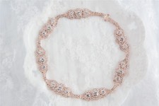 Sale Rhinestone Applique Chain Crystal Prom Diamante Bridal Dress Accessories