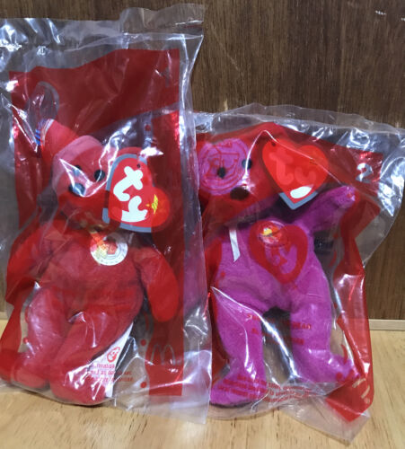 Ty Beanie Babies 25th Anniversary McDonalds 2004 Happy Meal Toys Full Set - Picture 2 of 12