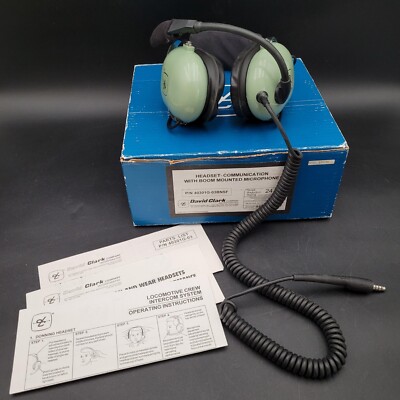 New David Clark Headset Communication With Boom Mounted Microphone 40301G-03BNSF