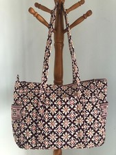 VERA BRADLEY BABY BAG DIAPER TOTE W/PAD MEDALLION RETIRED EXCELLENT