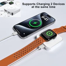 3in1 5000mAh Power Bank Magnetic Charger for iPhone 16 15 14 Apple Watch Airpods