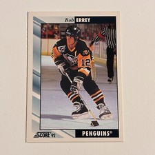 1992-93 Score - #287 Bob Errey - PENGUINS - BUY 2 GET 2 FREE