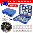 23X Cup Type Oil Filter Wrench Set Socket Remover Removal Tool Kit Professional