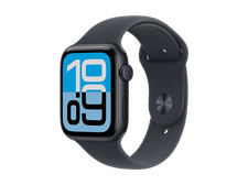 Apple Watch SE 3 (2025), GPS+CEL, 44 mm, Caja de aluminio Medianoche, Correa dep