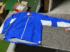 Vintage Holloway Pullover Jacket Black Blue White - Size Medium