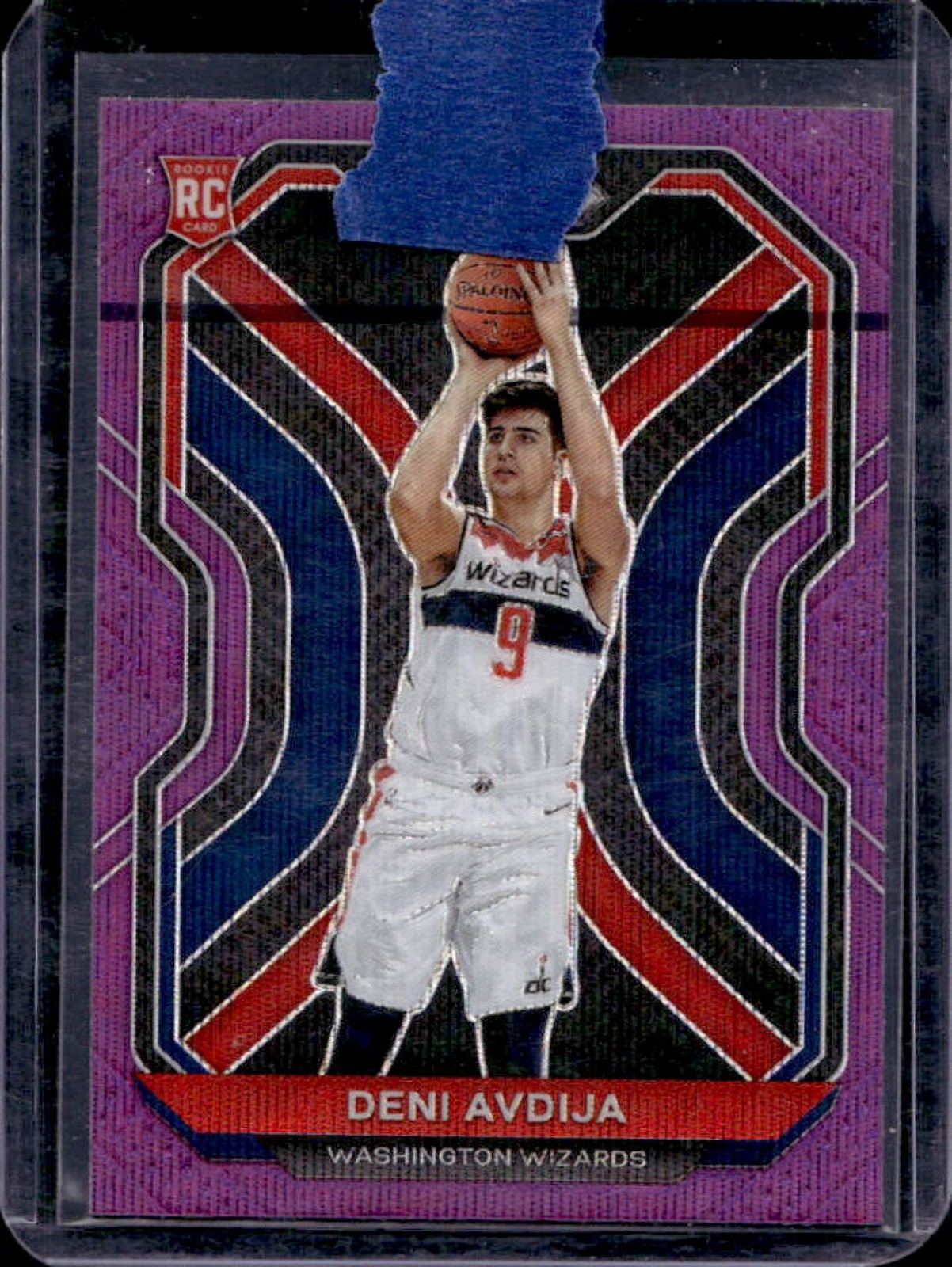2020-21 Prizm Deni Avdija RC Purple Wave Prizms #290 Wizards