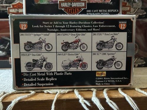 Harley Davidson Maisto 2001 FXSTS Springer Softail Diecast 1:18 in box - Picture 2 of 3