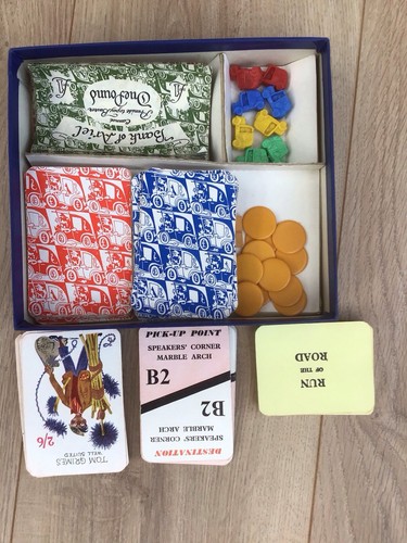 VINTAGE TAXI ! BOARD GAME BY ARIEL - AN EARLY TWO PIECE EDITION - COMPLETE - Picture 4 of 6