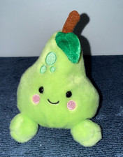 Aurora World Palm Pals Bartlett Pear 5" Plush Stuffed Animal Toy Fruit Green