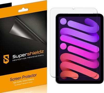 3 Pack iPad Mini 8.3-Inch Screen Protector, High Definition Clear Shield (PET)