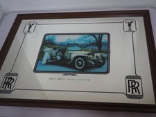 Bild - Spiegelbild - Rolls Royce Silver Ghost 1911 - Holzrahmen - 66 x 52 cm