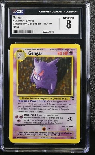 CGC 8 Gengar 2002 Legendary Collection 11/110 Holo Pokemon
