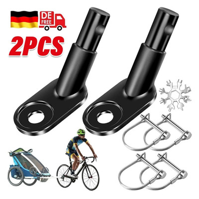 2x Bicycle trailer hitch for universal bicycle trailer hitch adapter