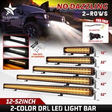 Osram LED 4"12"22"32"42"52 Work Light Bar Amber White DRL Position Light SUV 4WD