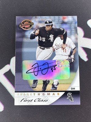 2001 Donruss Class Of 2001 Frank Thomas First Class #15 AUTO /100 SP gg