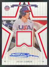 2025 USA Stars & Stripes Stars and Stripes Materials #12 Jacob Seamon Auto