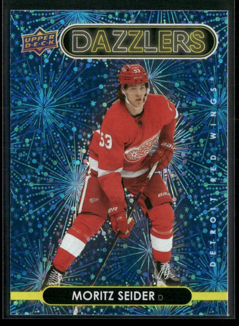 2021-22 Upper Deck Series 2 - Dazzlers Moritz Seider #DZ-67 Blue (RC)