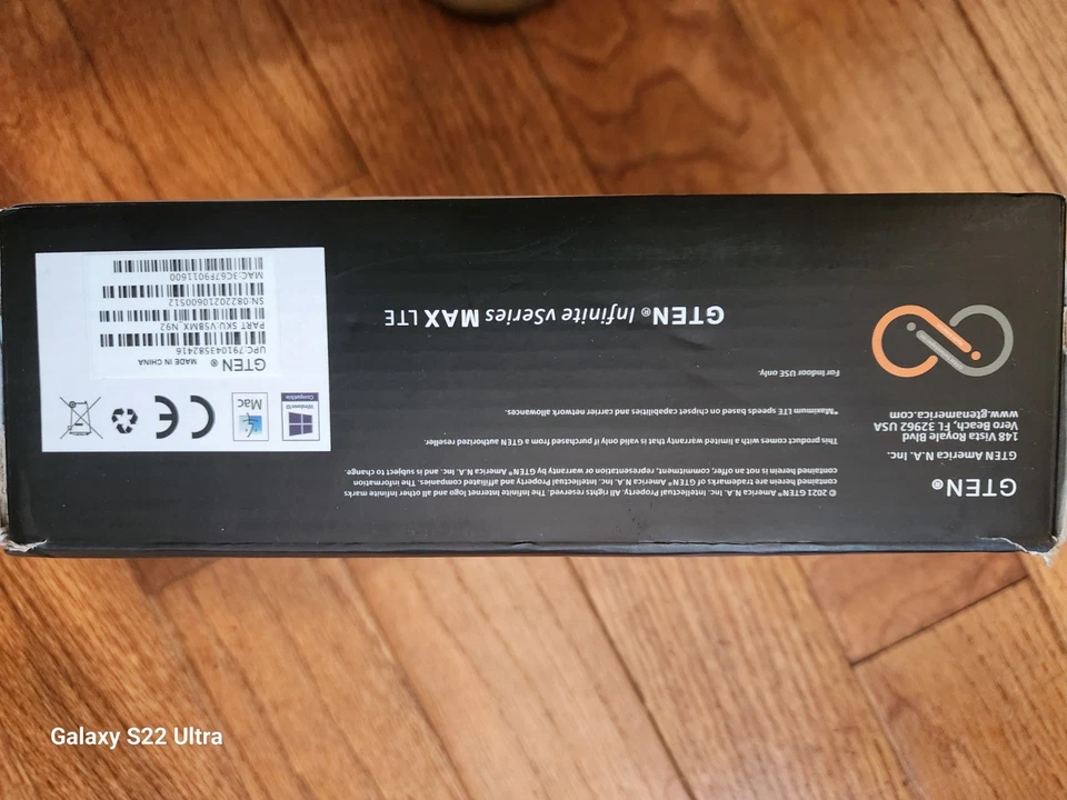 GTEN 5G INFINITE VMAX cat18 Up to 1.2 Gbp 5g lte modem router Dual sim - Image 4 of 4