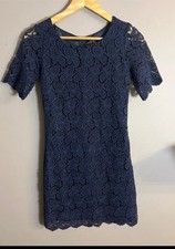 Stunning Yumi London Navy Lace Dress – UK 8 – Elegant & Fully Lined