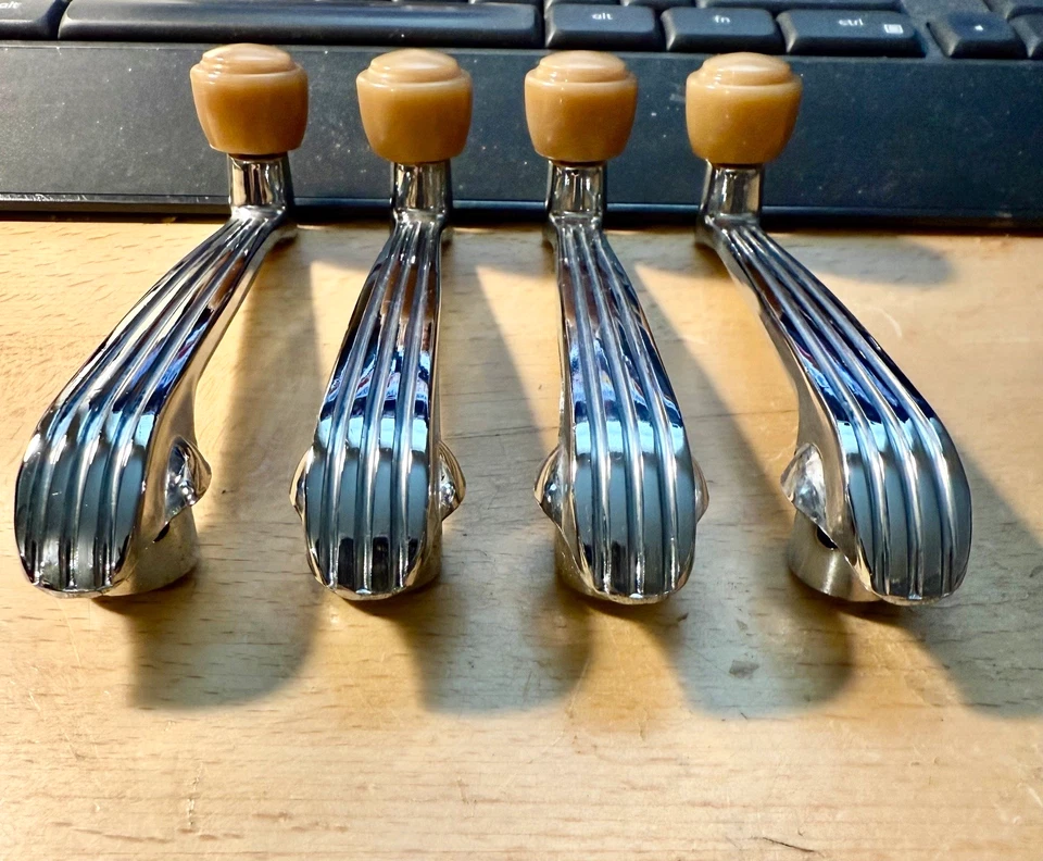 NORS 1937 1938 FORD DELUXE WINDOW CRANK HANDLES 37 38 CIRCA 30S RESTO RAT ROD - Image 2 of 4