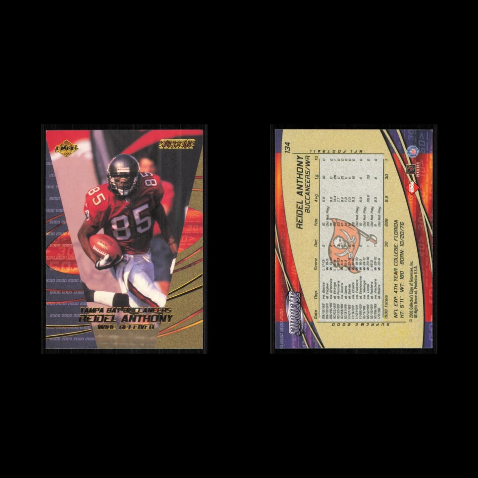 Reidel Anthony #134 2000 Collectors Edge Supreme Tampa Bay Buccaneers Football - Image 3 of 3