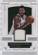2017 Panini National Treasures Material 15/49 Giannis Antetokounmpo #MT-34 e0h
