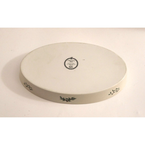 Spode Christmas Tree 14 Inch Oven to Table Oval Baker Dish Made in England - Picture 3 of 4