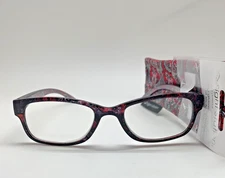 Reading Glasses  ALLEGRA RED PAISLEY  READERS SIGHT STATION by Foster Grant