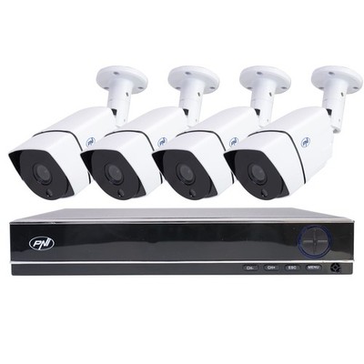 Videoüberwachungsset AHD House PTZ1300 Full HD  NVR und 4 Außenkameras 2MP Fu...