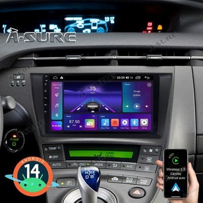 Android 15  Autoradio GPS DAB Carplay SWC WIFI BT Für Toyota Prius MK3 2010-2015