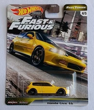 2020 HOT WHEELS *PREMIUM* *FAST & FURIOUS*  *FAST TURNERS* *HONDA CIVIC EG* RARE