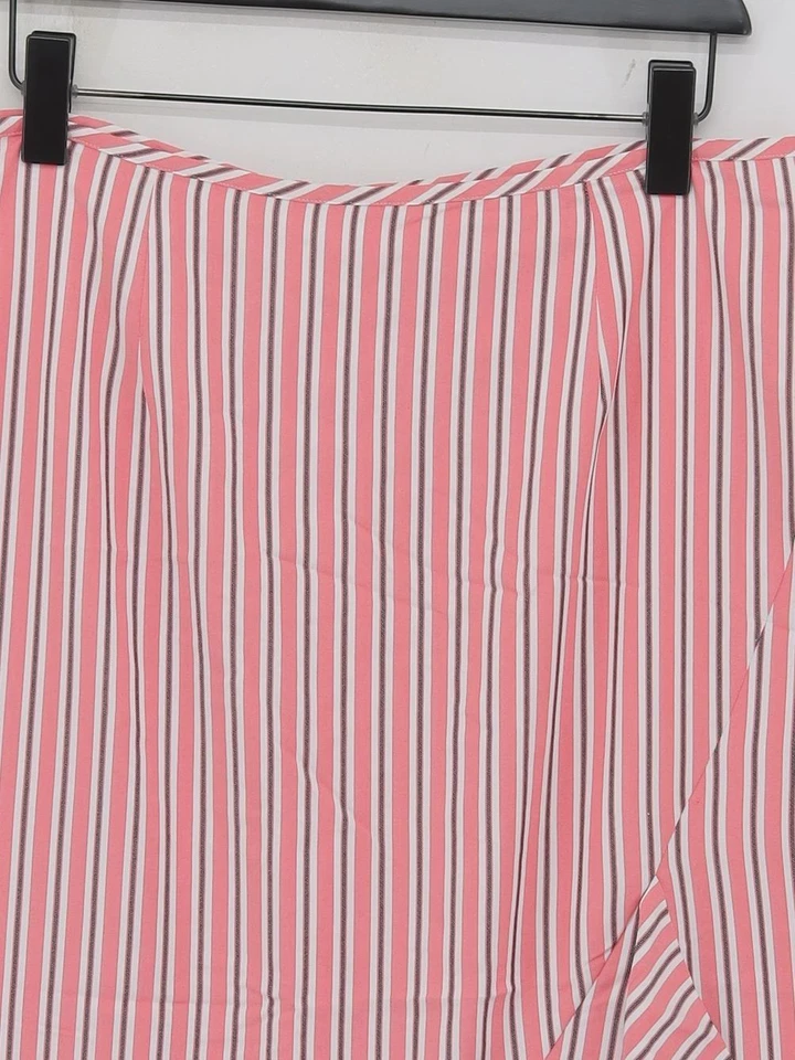 Falda midi Ted Baker para mujer Reino Unido 20 rosa viscosa con poliéster línea A Foto 3 de 4