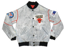 Vintage Chicago Bulls Starter Acid Wash Football Kids Jacket, Size S/8