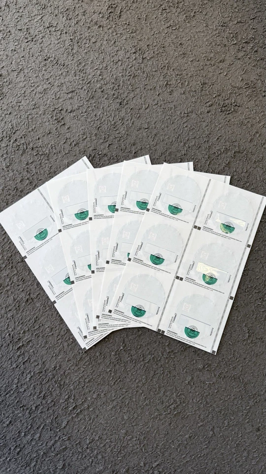 100xOffizielle Grüne Feinstaubplaketten Umweltplakette  UV Beständig Bedruckt ! - Bild 2 von 2